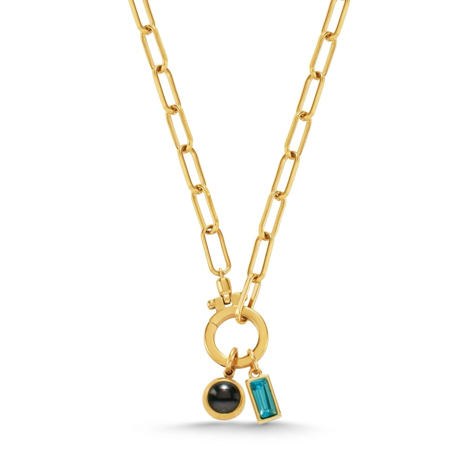 Photo & Birthstone Charm Necklace