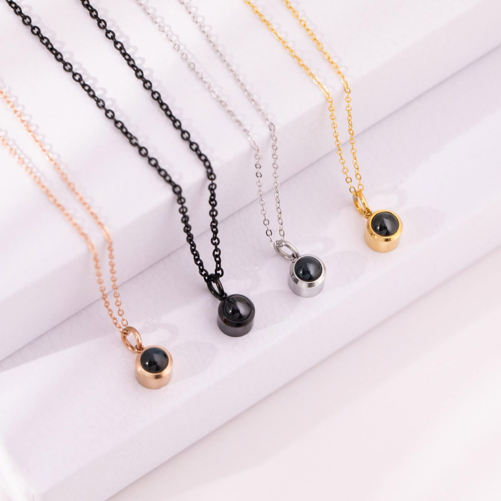 Circle Photo Necklace
