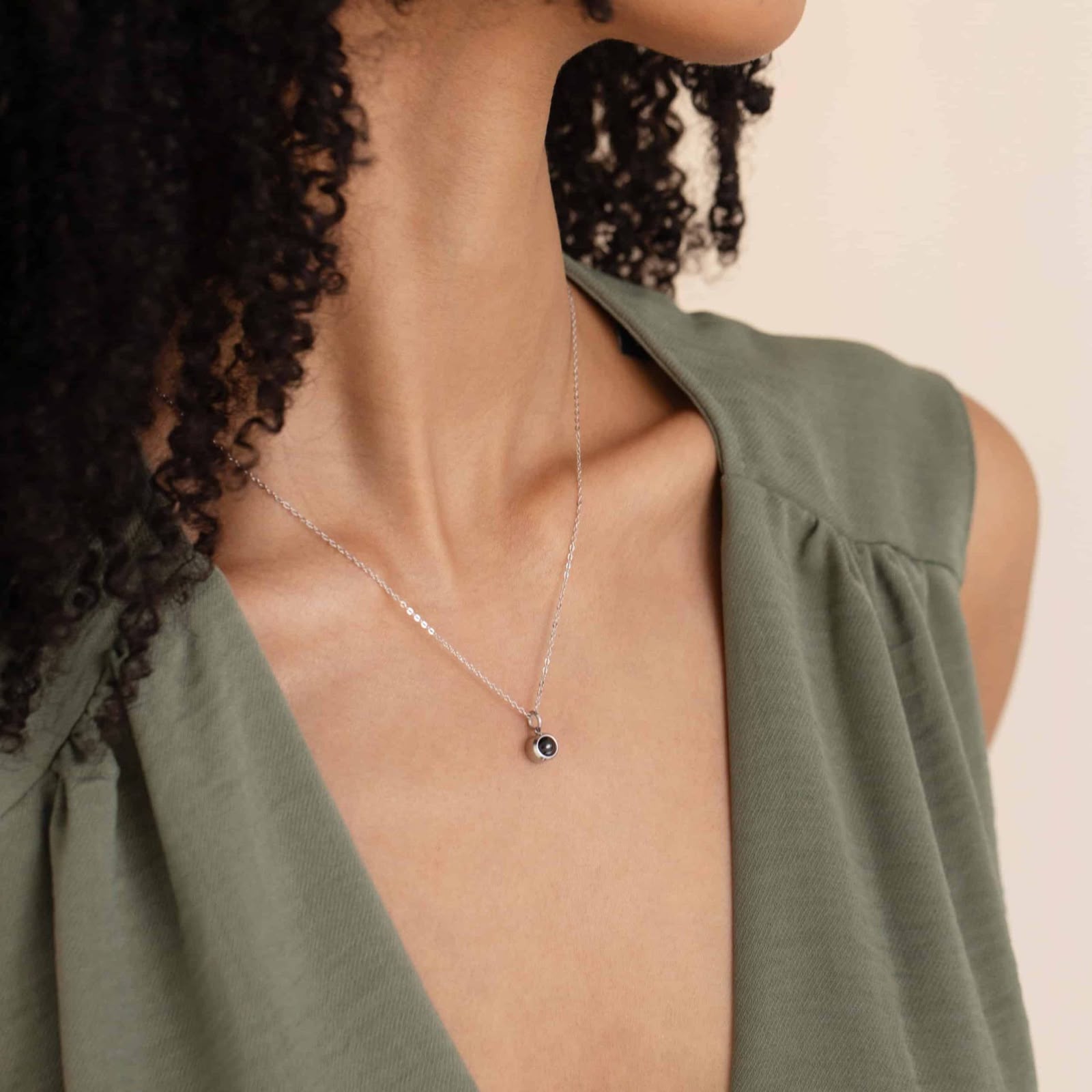 Circle Photo Necklace
