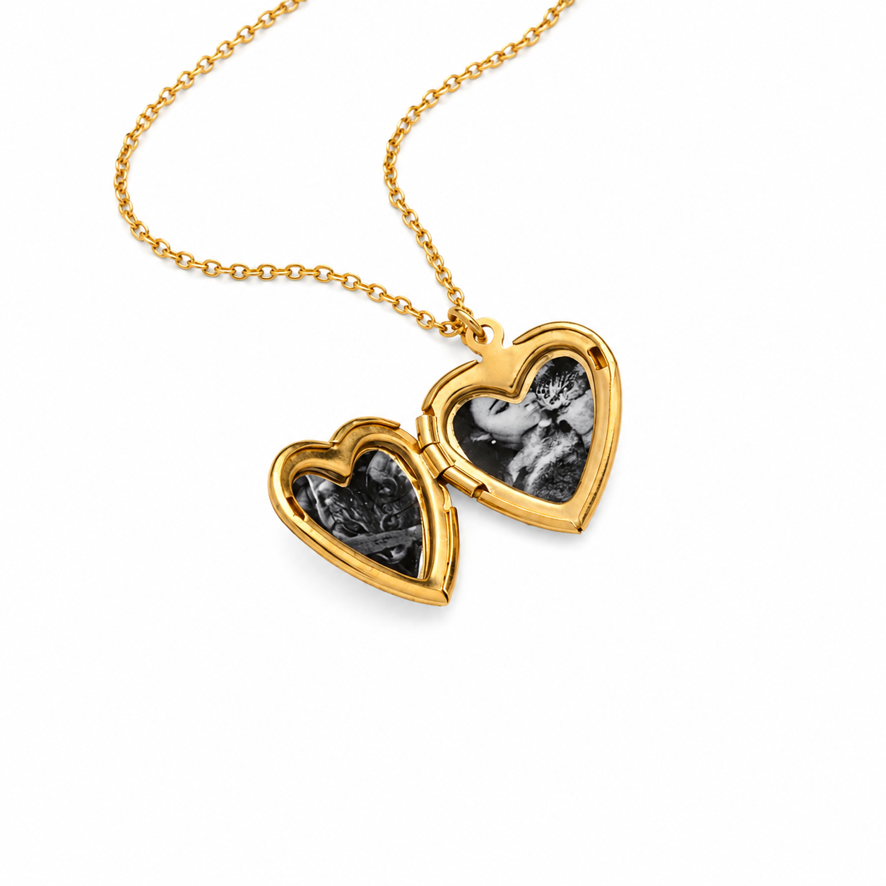 Decorated Heart Locket Necklace