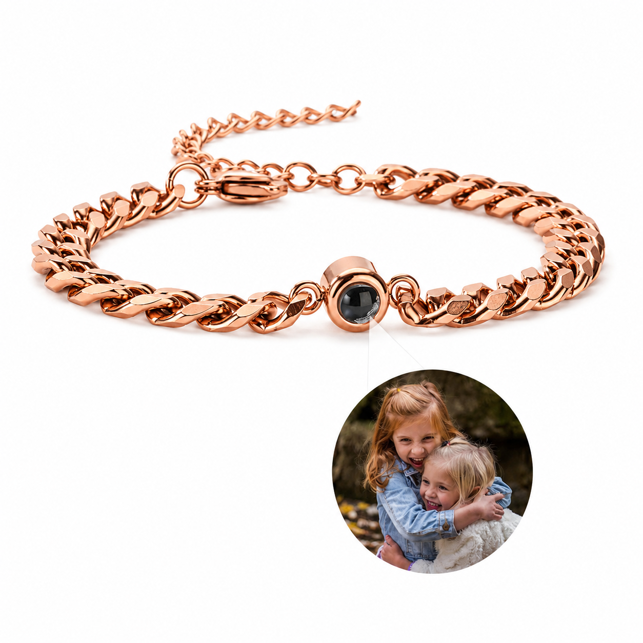 Cuban Chain projection bracelet