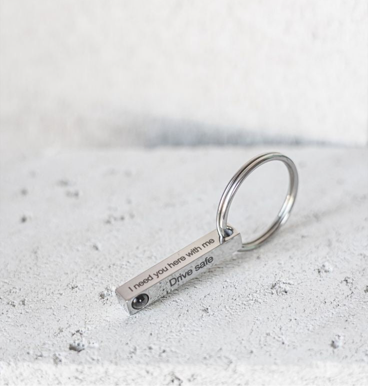 Column Keychain photo projection