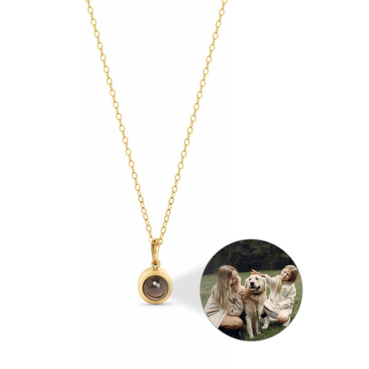Circle Projection Necklace