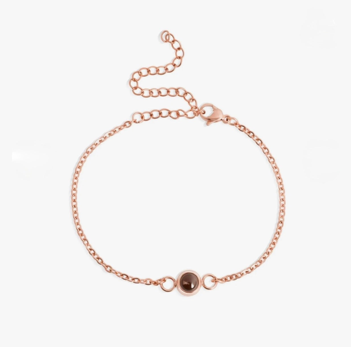 Cross Chain round Projection Bracelet