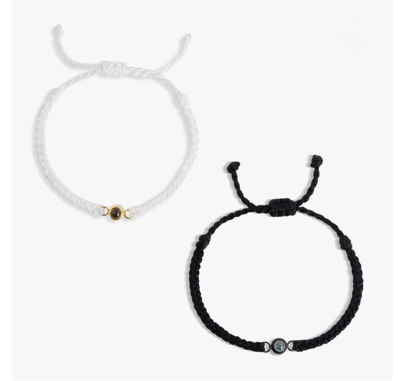 BUNDLE: His And Hers Rope Photo Bracelets