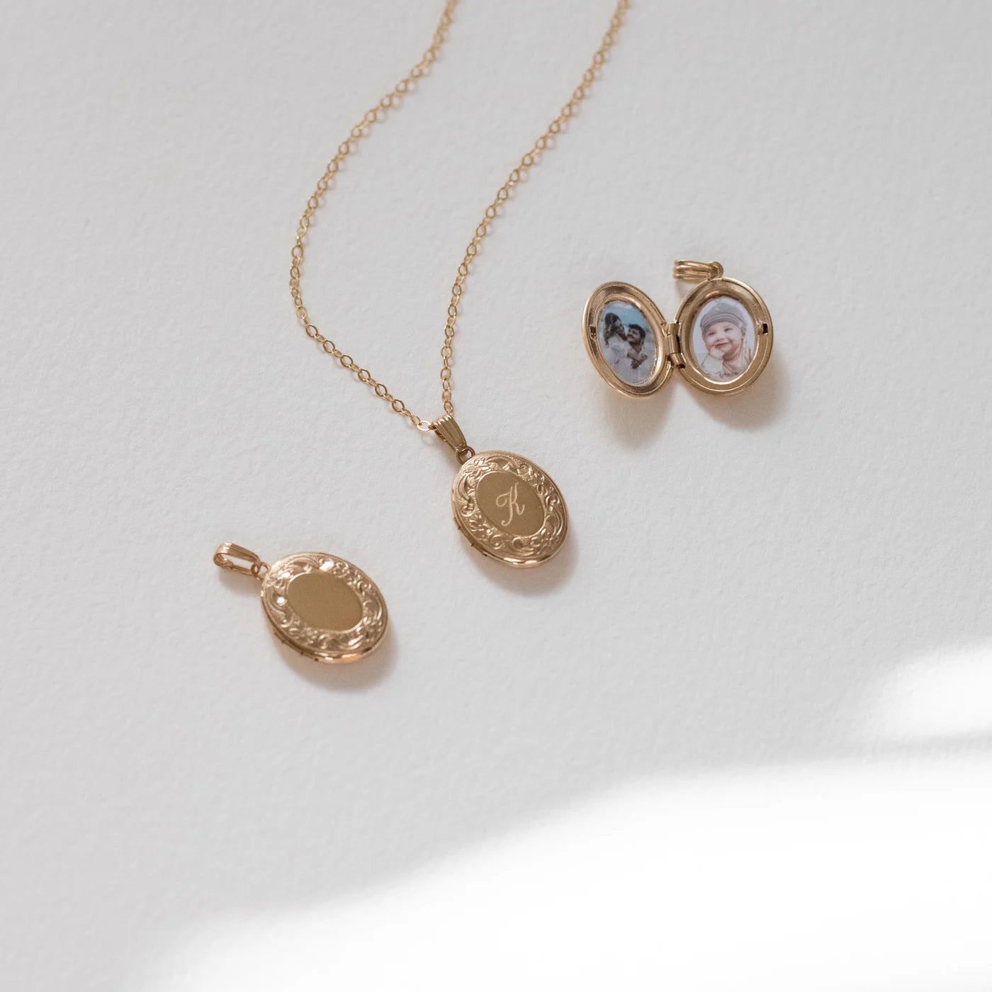 Decorated Oval Locket