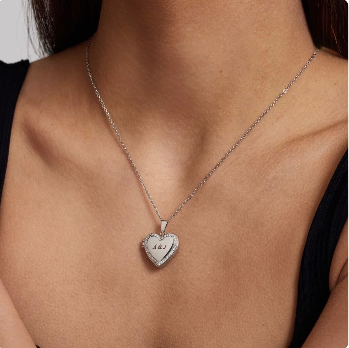 Love heart box Necklace