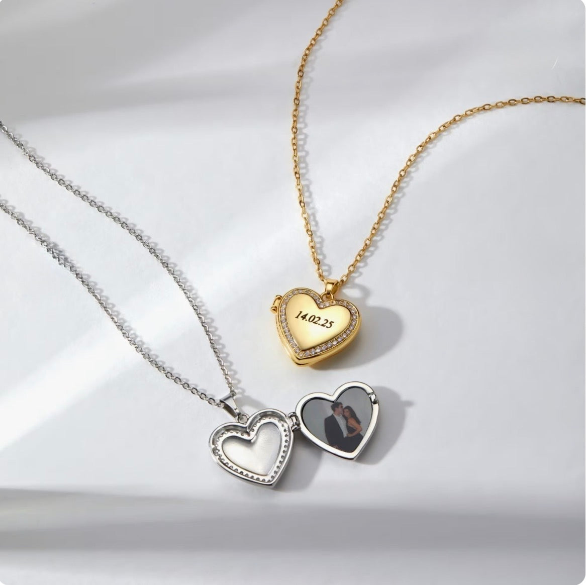 Love heart box Necklace
