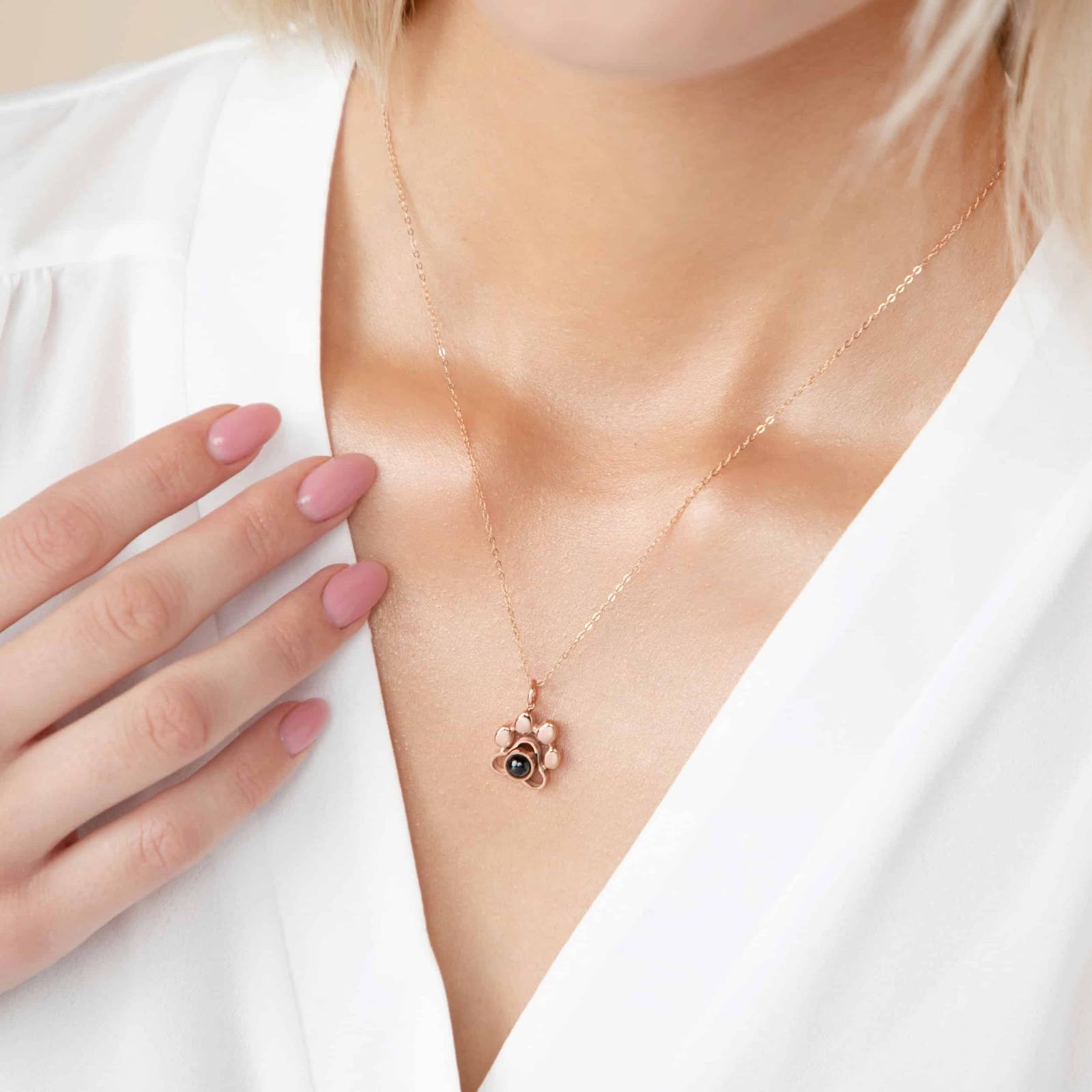 Paw Projection Necklace