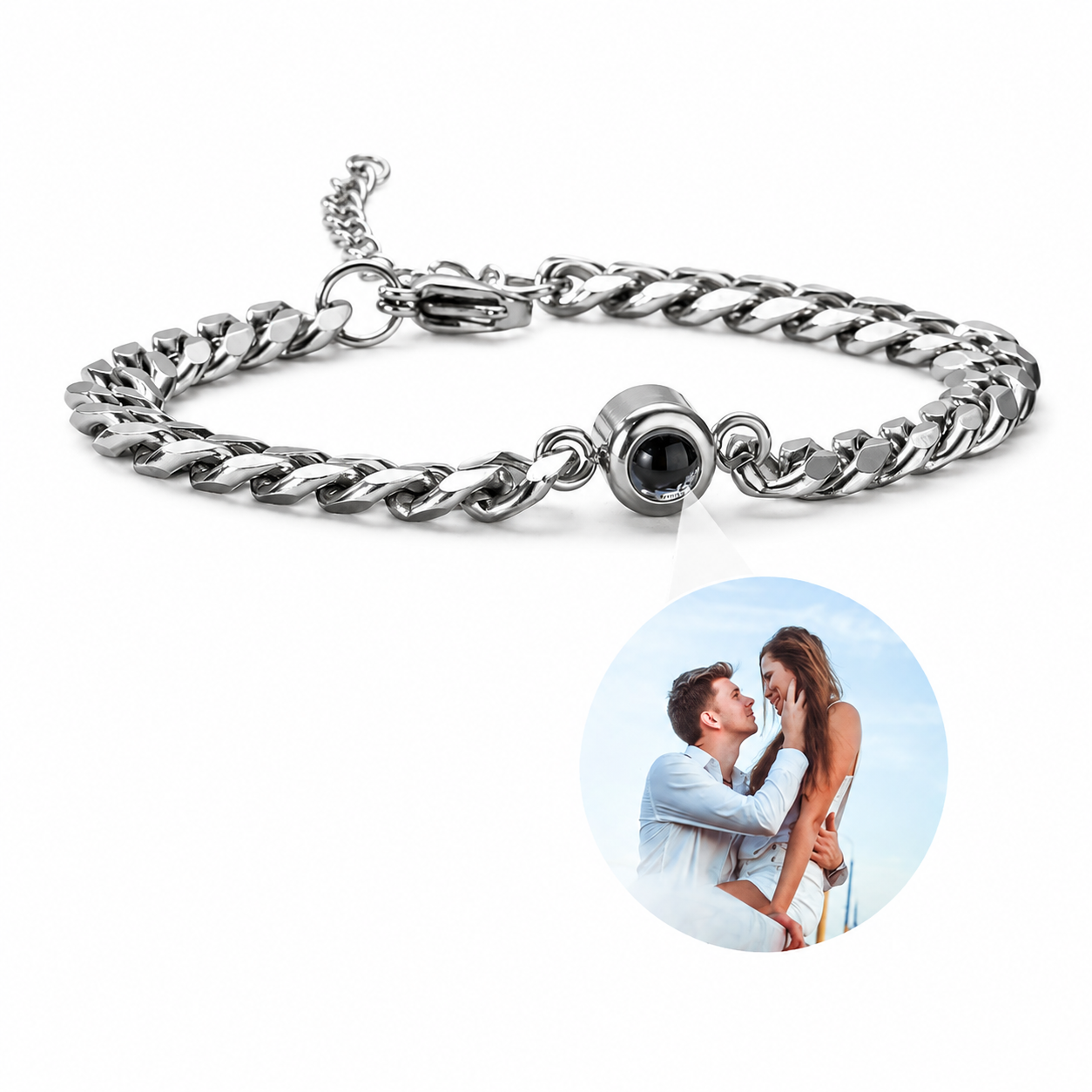 Cuban Chain projection bracelet