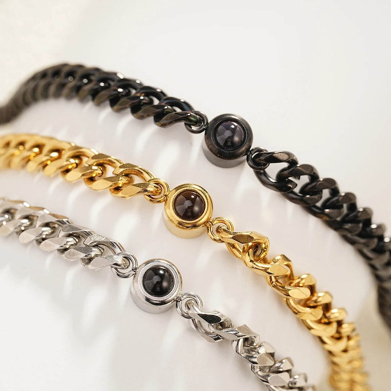 Cuban Chain projection bracelet