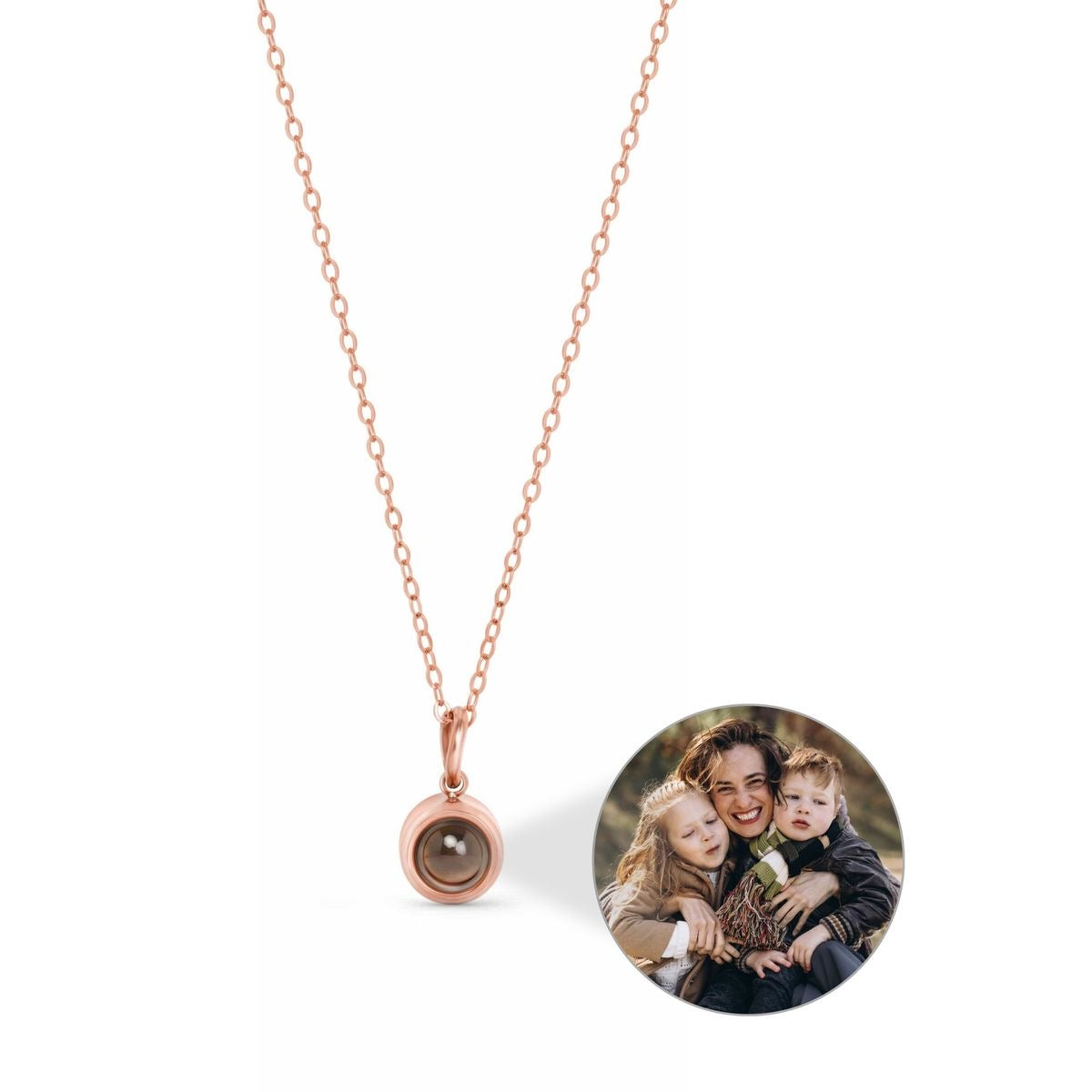 Circle Projection Necklace