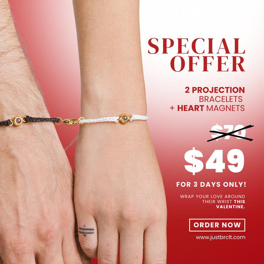 SPEICAL OFFER!! 2 PROJECTION BRACELETS + HEART MAGNETS